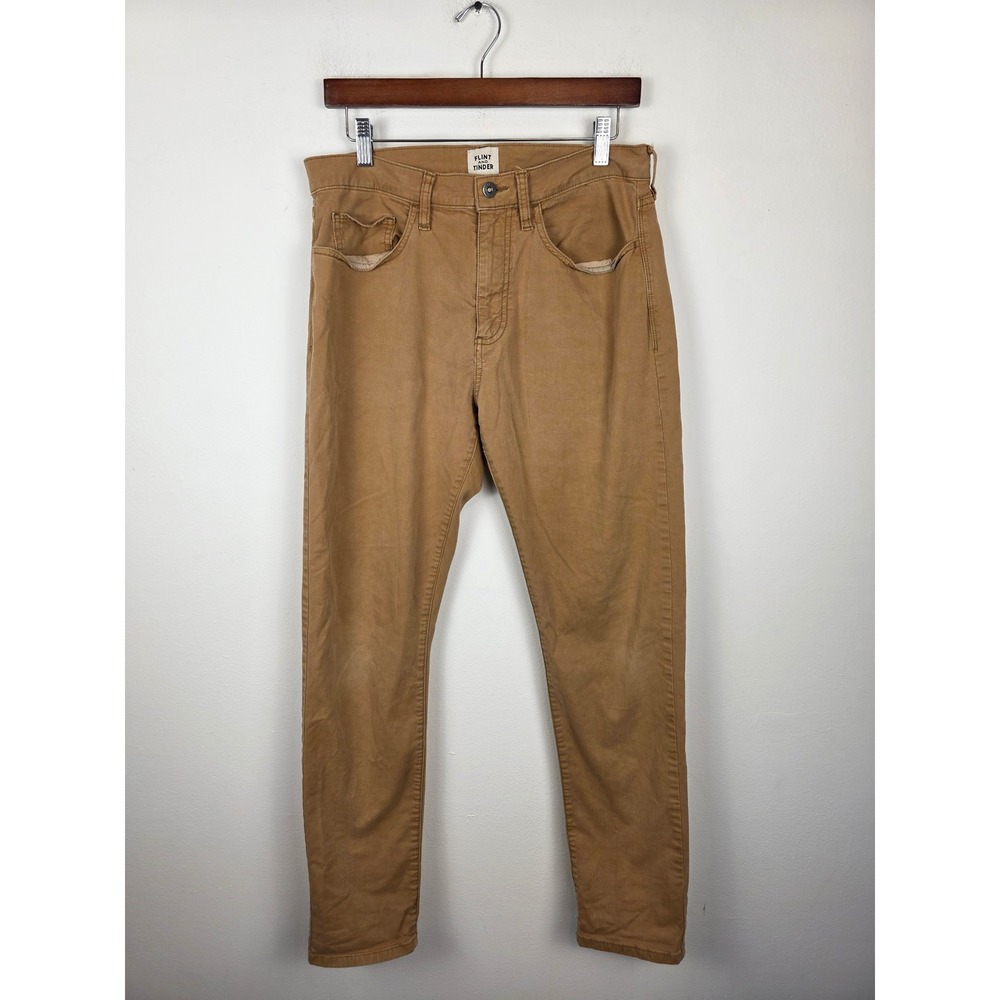 Flint and Tinder Tapered Fit Chino‎ Pants Tan Mens Size 31x32